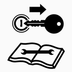象形图删除关键和读服务手册之前维修symbols-icons