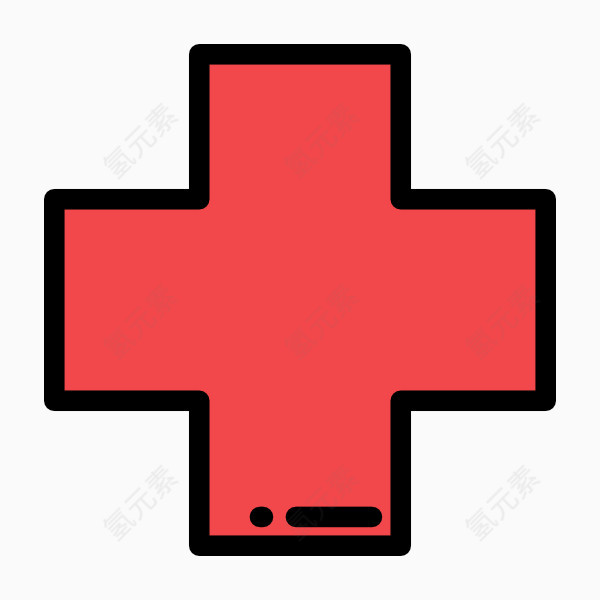 卡通手绘红十字会图标