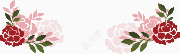 卡通花边框背景banner