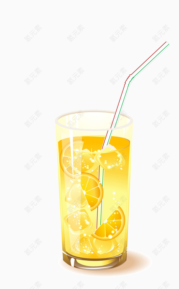 果汁矢量果汁橙汁