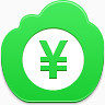 日元硬币free-green-cloud-icons