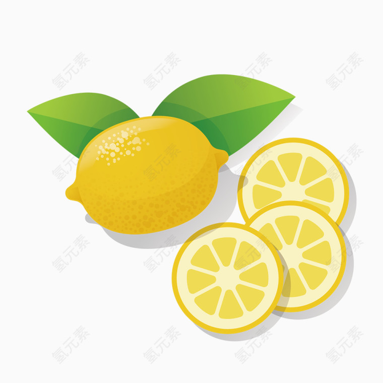 卡通手绘柠檬