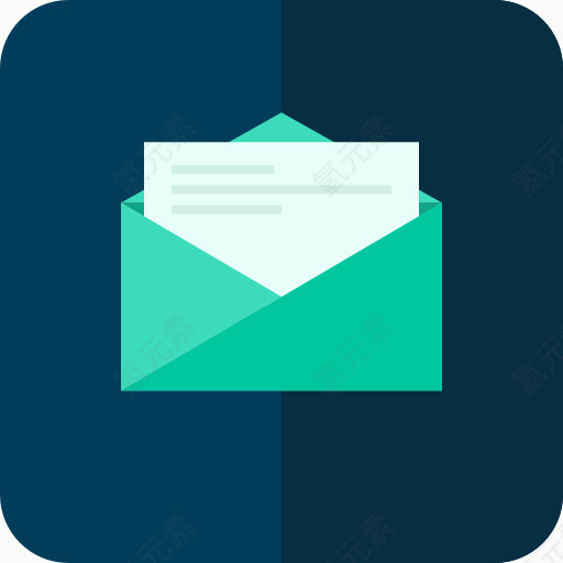 电子邮件收件箱邮件消息平绿