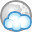 20 moon night cloudy Icon