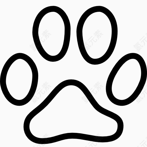 cat footprint icon