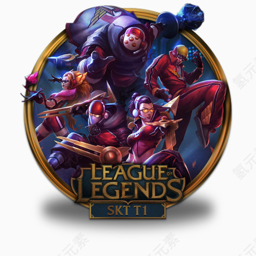 sk电讯league-of-legends-gold-border-icons