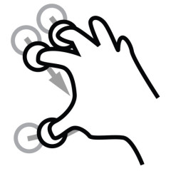 三手指规模gestureworks图标