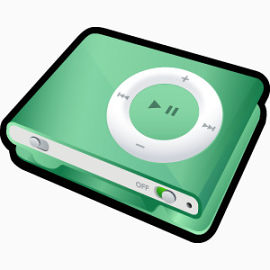 洗牌苍白的iPod Shuffle