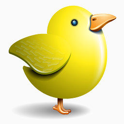Twitter鸟黄色图标