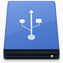 蓝色USB驱动文件夹阿豹文件夹