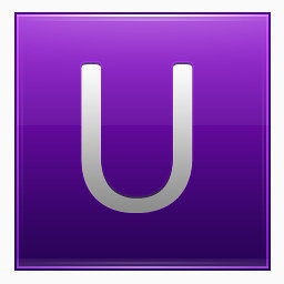 字母U紫图标