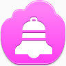 圣诞节贝尔Pink-cloud-icons