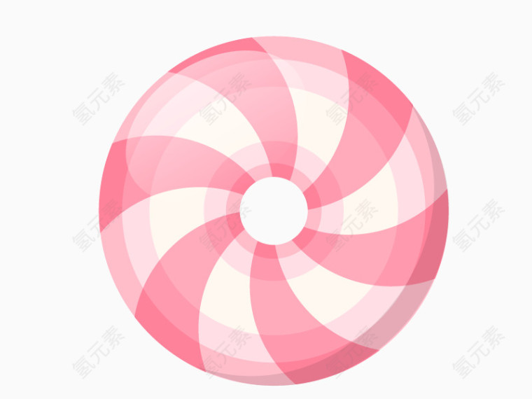 粉色圆环卡通矢量素材
