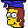 Simpsons Family Grad Homer Icon