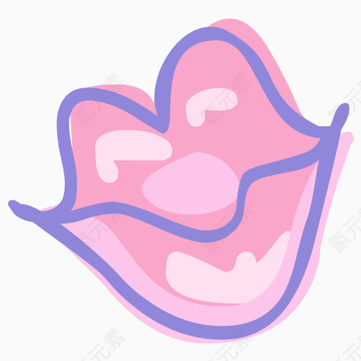 Mouth lips kiss Icon