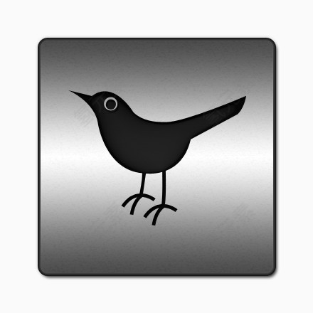 推特鸟动物社会网络社会锡钢铁社会媒体上的黑色镶嵌