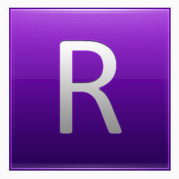 字母R紫图标