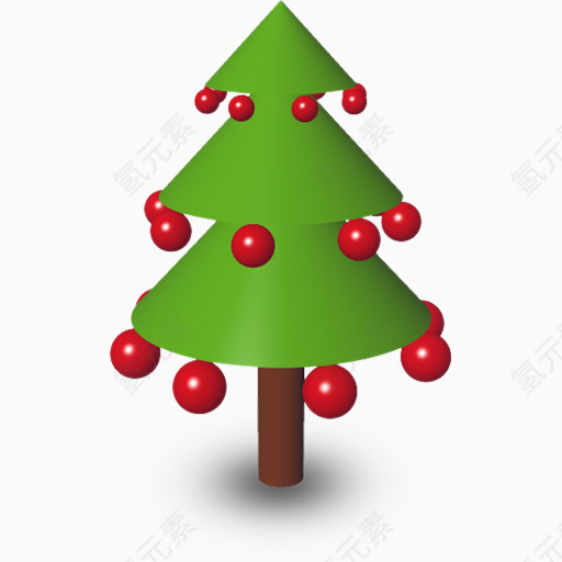 3D质感圣诞树