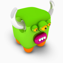 绿色立方怪物cubed-monsters-icons