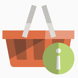 购物篮子信息flat-icons