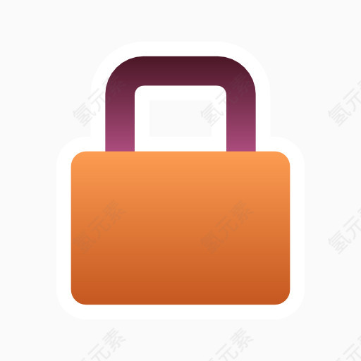 对象锁定FS Ubuntu的图标