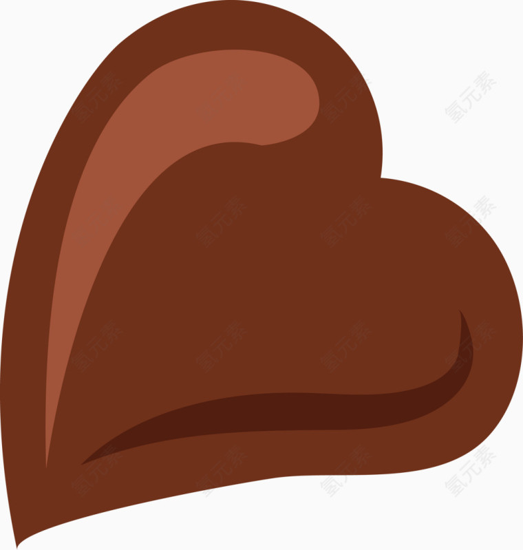 爱心巧克力矢量图