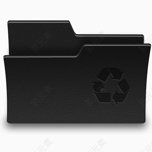 文件夹垃圾black-folder-leather-icons