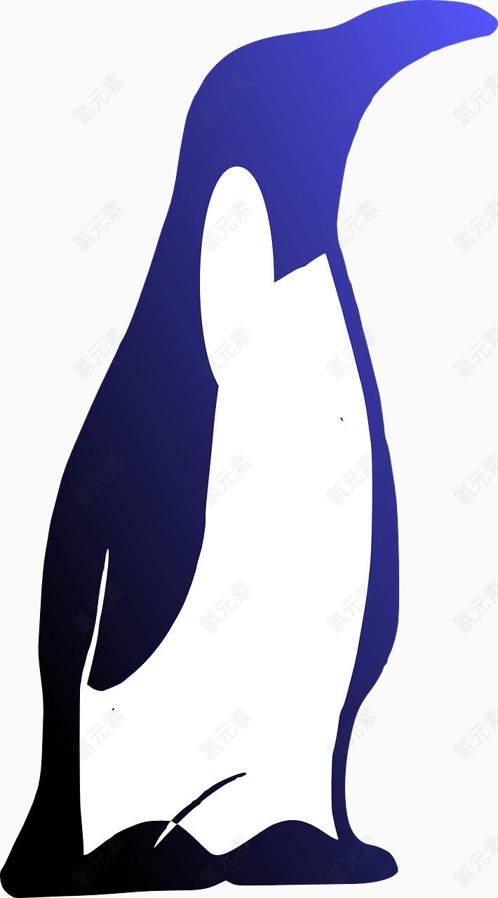 蓝色的企鹅