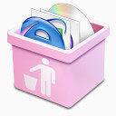 迪塞尔粉红色的垃圾完整的Dsquared-Trash-icons