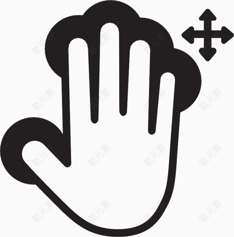 新闻和拖Touch-Gestures-icons