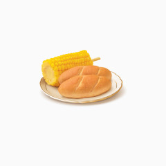 玉米面包图片