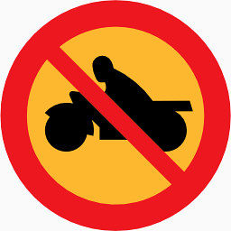 象形图路迹象没有摩托车symbols-icons