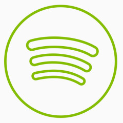 界线音乐霓虹灯概述社会Spotify霓虹灯线社交圈的颜色