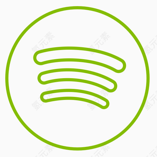 界线音乐霓虹灯概述社会Spotify霓虹灯线社交圈的颜色
