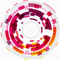 抽象炫彩圆形