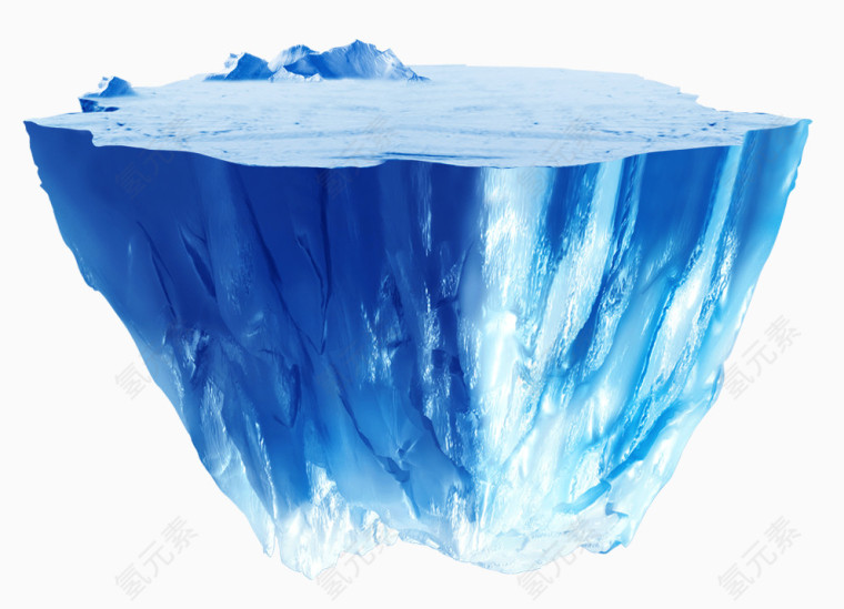 冰山效果元素水