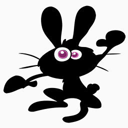 小黑兔透明