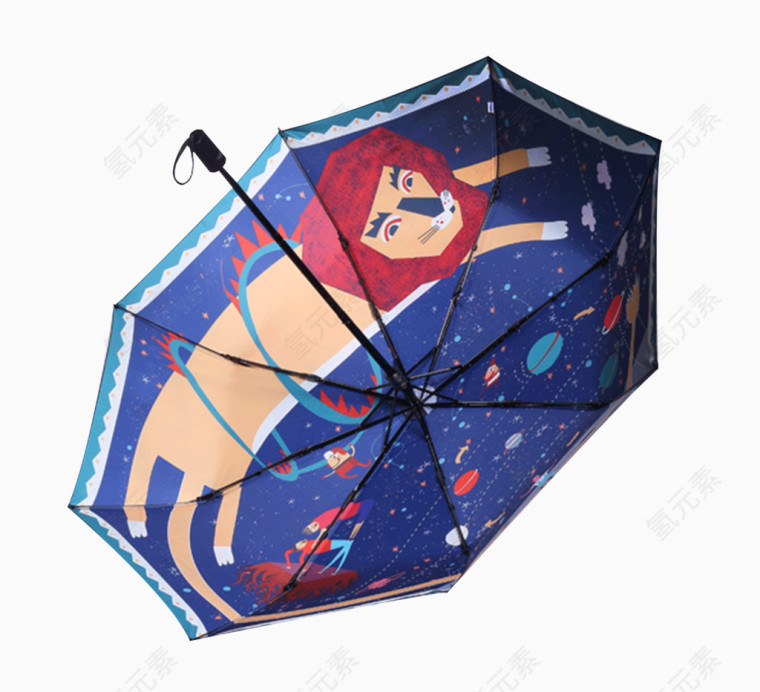 插画雨伞