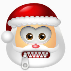 圣诞老人老人停止会说话的vista-raster-smileys-icons