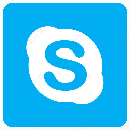 Skype的图标社会网络