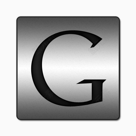 谷歌标志钢铁社会媒体上的黑色镶嵌