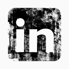 LinkedIn标志广场垃圾的社会媒体