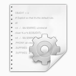 Mimetypes文本x makefile文件图标