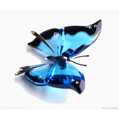 蓝色水晶蝴蝶