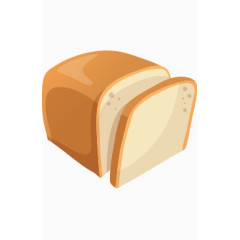 矢量食品图片切片面包