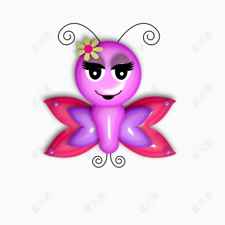 蝴蝶漂亮粉色