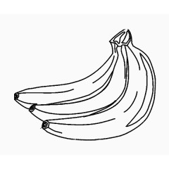 线描几个香蕉