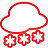 天气雪超级单红图标