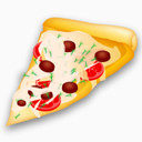 一百二十八快食品食品比萨片iconshock食品西格玛小图标