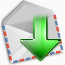 邮件得到信封消息电子邮件信暗玻璃